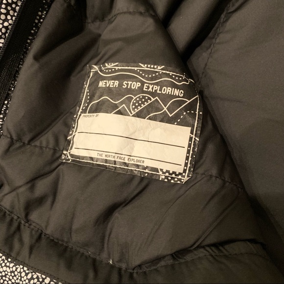 Girls North Face Riit Fleece pullover hoodie black white Large 14 - Picture 5 of 9